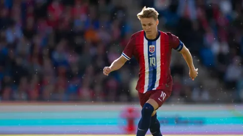 Martin Ødegaard atuando pela seleção norueguesa. Foto: Sports Press
