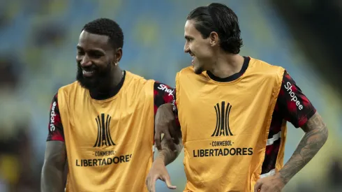 Gerson e Pedro juntos antes de jogo pelo Flamengo
