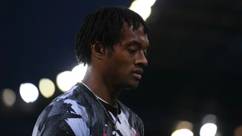 Juan Cuadrado antes de jogo da Juventus
