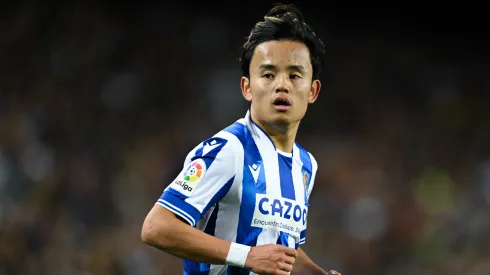 Takefusa Kubo, meia-atacante da Real Sociedad. Foto: David Ramos
