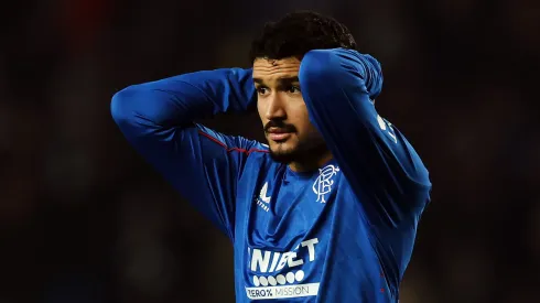Jefté, que irá reforçar o Palmeiras, durante partida do Rangers (Foto: Ian MacNicol/Getty Images)
