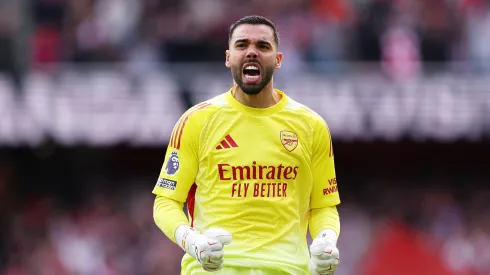 Raya em ação com a camisa do Arsenal. Foto: Justin Setterfield/Getty Images
