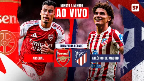 Arsenal x Atlético de Madrid: onde assistir ao vivo jogo da Champions League. Fotos: Martinelli (Justin Setterfield/Getty Images); Julián Álvarez (Angel Martinez/Getty Images)
