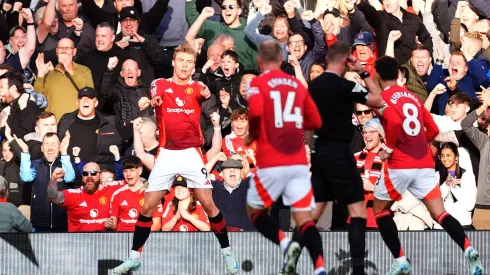 Manchester United festeja vitória frente ao Brentford. Foto: Imago
