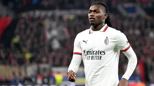 Rafael Leão atuando pelo Milan na Champions League. Foto: Imago
