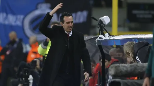 Unai Emery perdeu pela primeira vez nesta fase da Champions League, devido a um erro do central Mings. Foto: Imago
