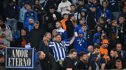 Adeptos do FC Porto durante o jogo com a Lazio. Foto: Imago
