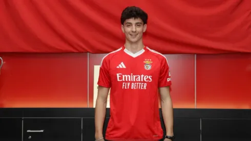 Manu Silva estreou pelo Benfica. Foto: Site oficial do Benfica
