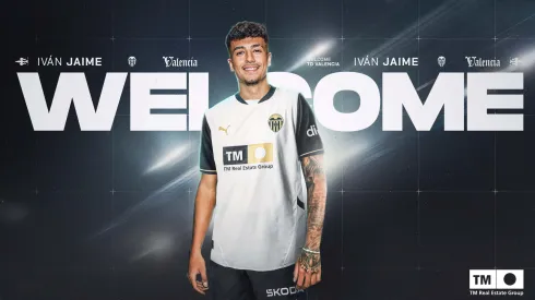 Iván Jaime é reforço do Valência. Foto: Valência CF
