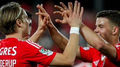 Schjelderup destacou-se na vitória do Benfica sobre o Tirsense. Foto: SL Benfica
