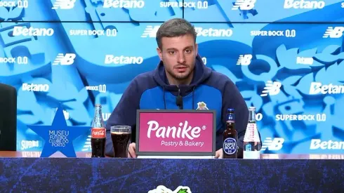 Martín Anselmi esteve na conferência de imprensa de antevisão do Casa Pia x FC Porto. Foto: FCP
