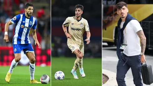 Grujic, Fábio Cardoso e André Franco: na lista de saídas do FC Porto. Fotos: Getty
