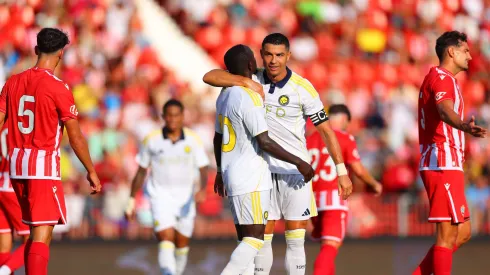 Ronaldo bisou, mas Al Nassr perdeu para o Almería. Foto: Al Nassr
