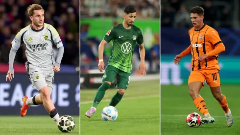 Akturkoglu, Amoura e Sudakov agitam mercado do Benfica. Fotos: Getty Images
