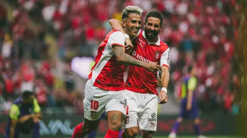 Rodrigo Zalazar bisou na vitória do SC Braga sobre o Cluj. Foto: SC Braga
