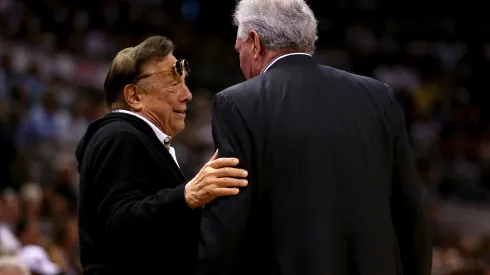 during Game One of the Western Conference Finals of the 2013 NBA Playoffs at AT&T Center on May 19, 2013 in San Antonio, Texas. NOTE TO USER: User expressly acknowledges and agrees that, by downloading and or using this photograph, User is consenting to the terms and conditions of the Getty Images License Agreement.