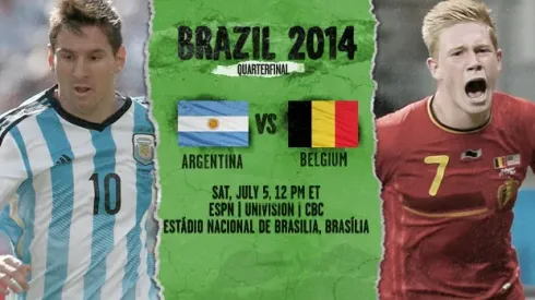 Argentina vs Belgium Starting Lineups, TV Times and World Cup Open Thread