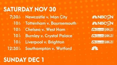 EPL Commentators on NBC Sports: Nov. 29, 2019