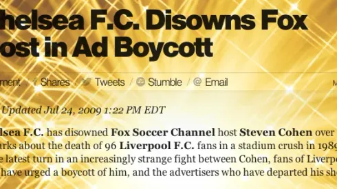 Flashback: The Hillsborough Disaster and the Fall of Steven Cohen