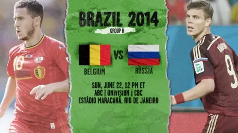 Belgium vs Russia: Starting Lineups And World Cup Open Thread