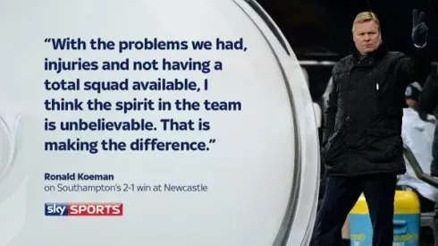 Southampton Manager Ronald Koeman Winning Newfound Respect in England