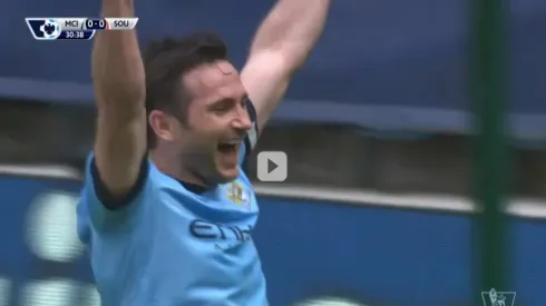 Frank Lampard scores in his final game for Manchester City