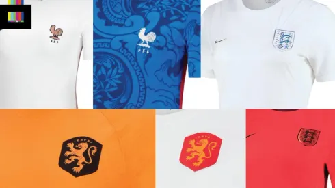 England, France and Netherlands Women’s Euro 2022 Kits