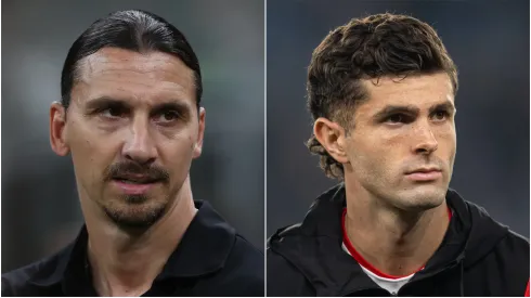 Zlatan Ibrahimovic (left) and Christian Pulisic (right)