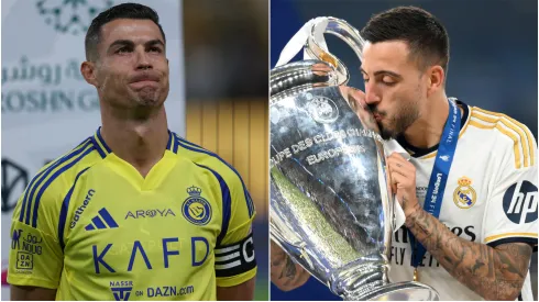 Cristinao Ronaldo (left) and Joselu (right)