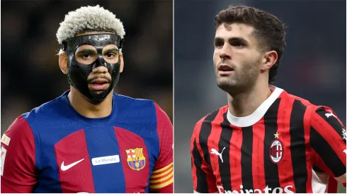 Ronald Araujo (left) and Christian Pulisic (right)