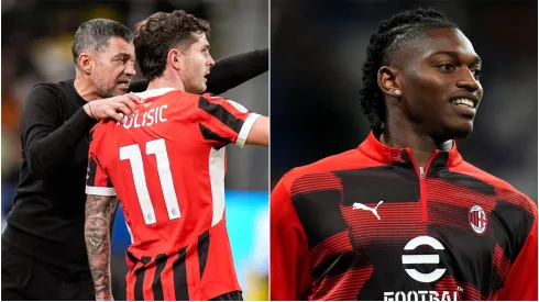 Sergio Conceicao and Christian Pulisic (left), Rafael Leao (right)