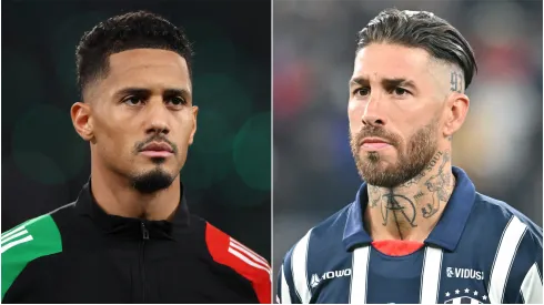 William Saliba (left) and Sergio Ramos (right)