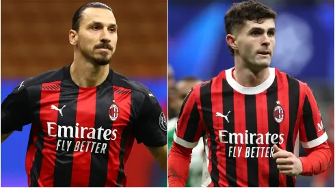 Zlatan Ibrahimovic (left) and Christian Pulisic (right)