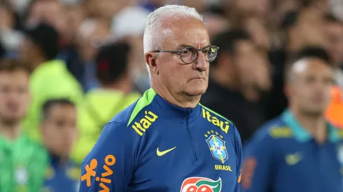 Dorival Junior, Head Coach of Brazil reacts prior to the South of American FIFA World Cup 2026 Qualifier between Argentina and Brazil at Estadio Más Monumental Antonio Vespucio Liberti on March 25, 2025 in Buenos Aires, Argentina.