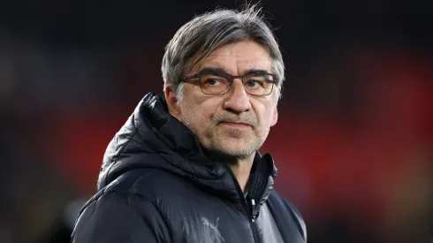 Ivan Juric, manager of Southampton, looks on before the Premier League match between Southampton FC and Crystal Palace FC at St Mary's Stadium on April 02, 2025 in Southampton, England.
