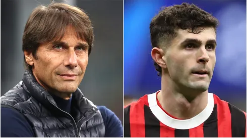 Antonio Conte (left) and Christian Pulisic (right)