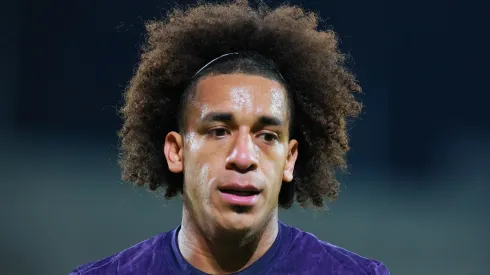 Adalberto Carrasquilla of Pumas gestures during the match between Pumas UNAM and Alajuelense as part of the Concacaf Champions Cup 2025 at Estadio Olimpico Universitario on March 04, 2025 in Mexico City, Mexico.
