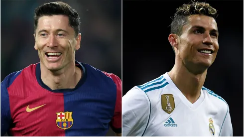 Robert Lewandowski (left) and Cristiano Ronaldo (right)