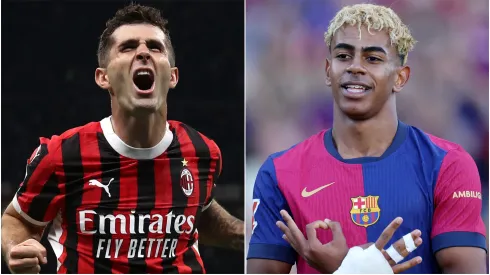 Christina Pulisic (left) and Lamine Yamal (right)