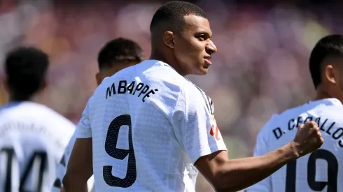 Kylian Mbappe wore Real Madrid's No. 9 jersey last season.