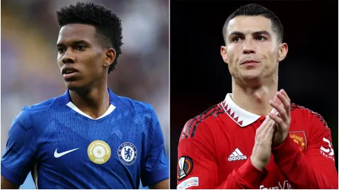 Estevao Willian (left) and Cristiano Ronaldo (right)