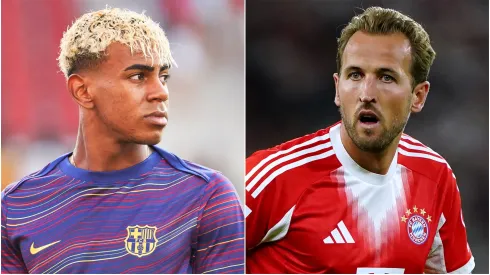 Barcelona winger Lamine Yamal and Bayern Munich striker Harry Kane.