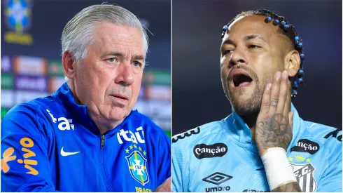 Carlo Ancelotti and Neymar.