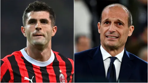 Christian Pulisic (left) and Massimiliano Allegri (right)