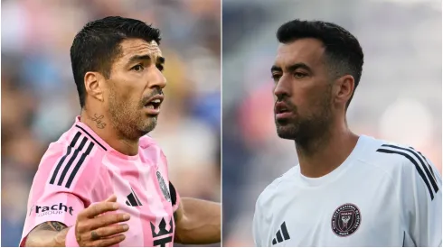 Luis Suarez and Sergio Busquets.