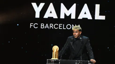 Lamine Yamal wins 2025 Kopa Trophy (Best Men's Young Talent/Player of the Year) at the 69th Ballon d’Or ceremony in Paris.