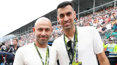 Javier Mascherano and Sergio Busquets.
