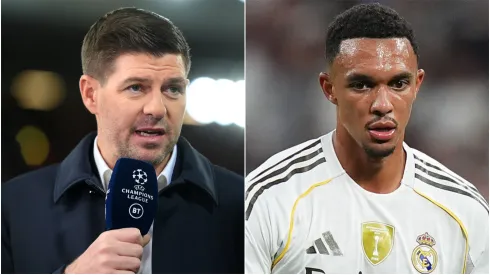 English legend Steven Gerrard and Trent Alexander-Arnold of Real Madrid.