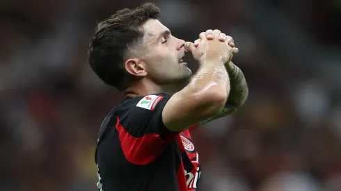 Christian Pulisic of AC Milan reacts.