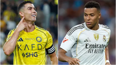 Cristiano Ronaldo of Al Nassr and Kylian Mbappe of Real Madrid.